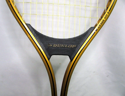 Vintage Dunlop John McEnroe Gold Tennis Racquet Racket with Cover