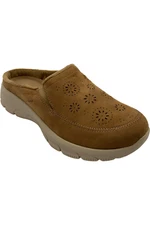 Skechers Easy Going Perforated Clogs Tan