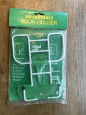 Vintage Adjustable Book Holder New Green Plastic