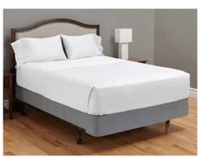 MyPillow Giza dreams egyption Twin Sheet White blue  long staple cotton