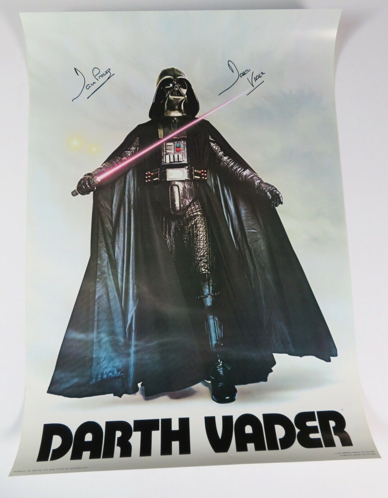 Ranking TOP9 David Prowse STAR WARS National products Signed Autograph Factors Poster Vader