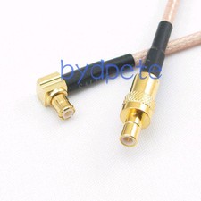 8inch SMB male plug to MCX male right angle RF Pigtail Coaxial Cable RG316 20cm