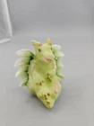 FENTON GLASS IRIDESCENT HP by D WRIGHT GLASS FRIT DRAGON FIGURINE