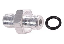  Aluminum LS/LT Factory Fuel Pressure Sensor 1/8" NPT Flare Adapter Braided 