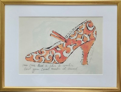 Andy Warhol, Lithographie a. d. Serie Shoes (High Heels) -signiert-