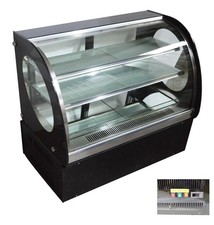 220V Refrigerated Cake Display Cases Commercial Refrigerator Showcase LED Light