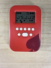 Vintage Radica Lighted Poker Handheld Electronic Game Red Ace of Spades Tested
