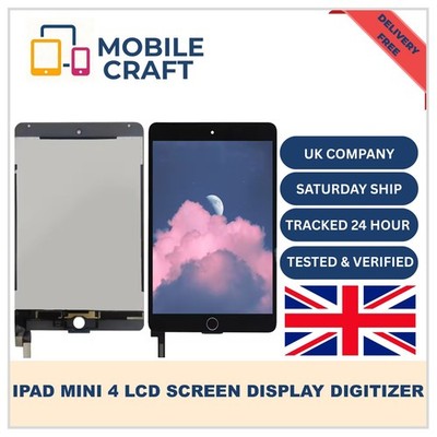 iPad Mini 4 A1538 A1550 LCD Display Touchscreen Digitizer Ersatz - Schwarz