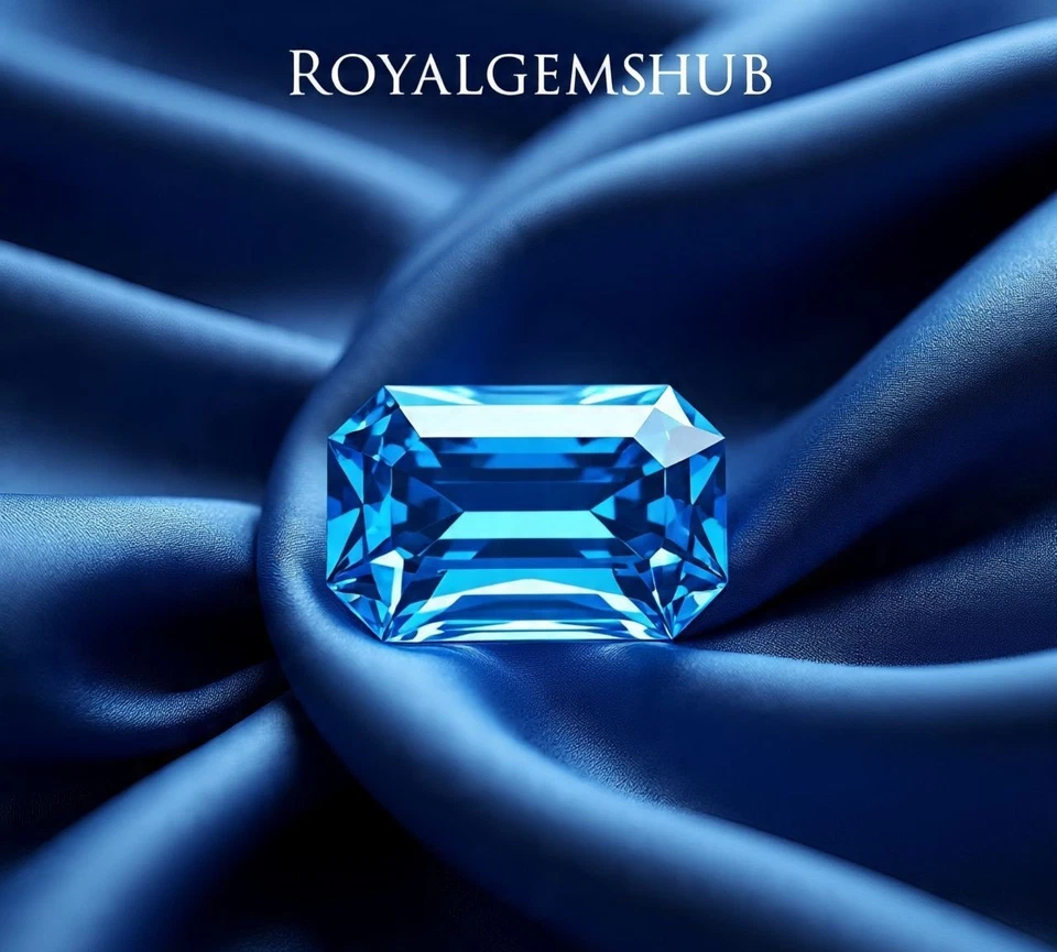 Сертифицированный AAA+ 3 карата натуральный изумруд огранки синий цвет бриллиант класса D VVS1 - Изображение 2 из 4