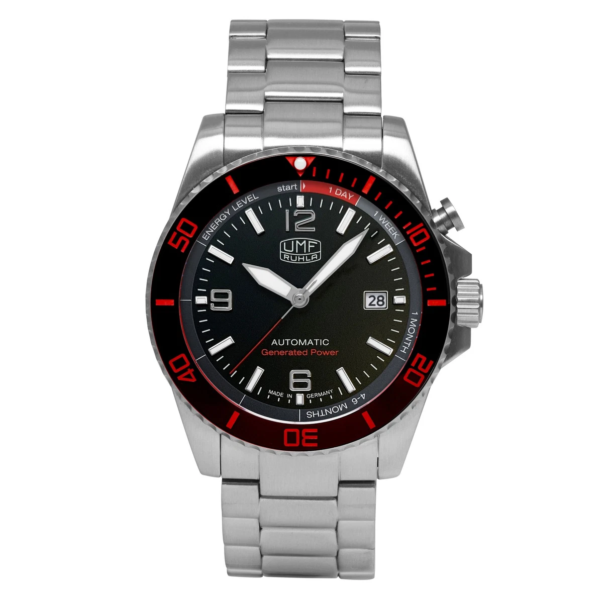 Ruhla 1929 Space Control Automatik 4866M-3 Offene Unruh Blau