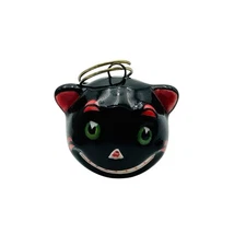 Department 56 Halloween Cake Treat Serving Plate REPLACEMENT BLACK CAT CHARM