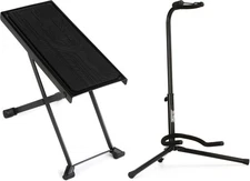 Hercules Stands FS100B Footrest + On-Stage TMP-XCG-4 Value Bundle
