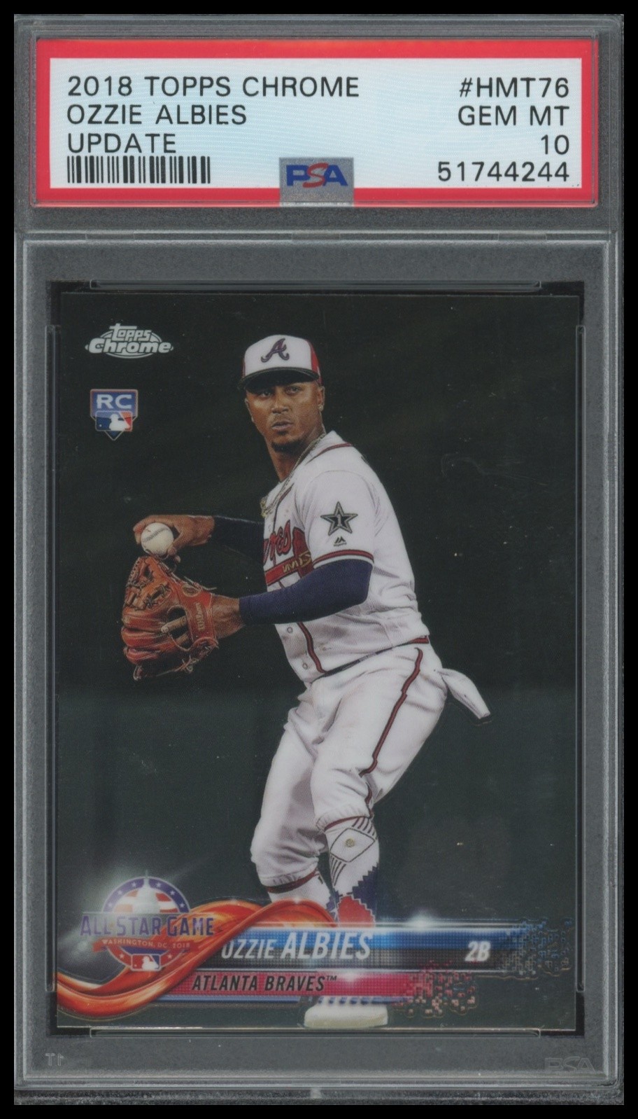 2018 Topps Chrome Update #HMT76 Ozzie Albies Update PSA 10