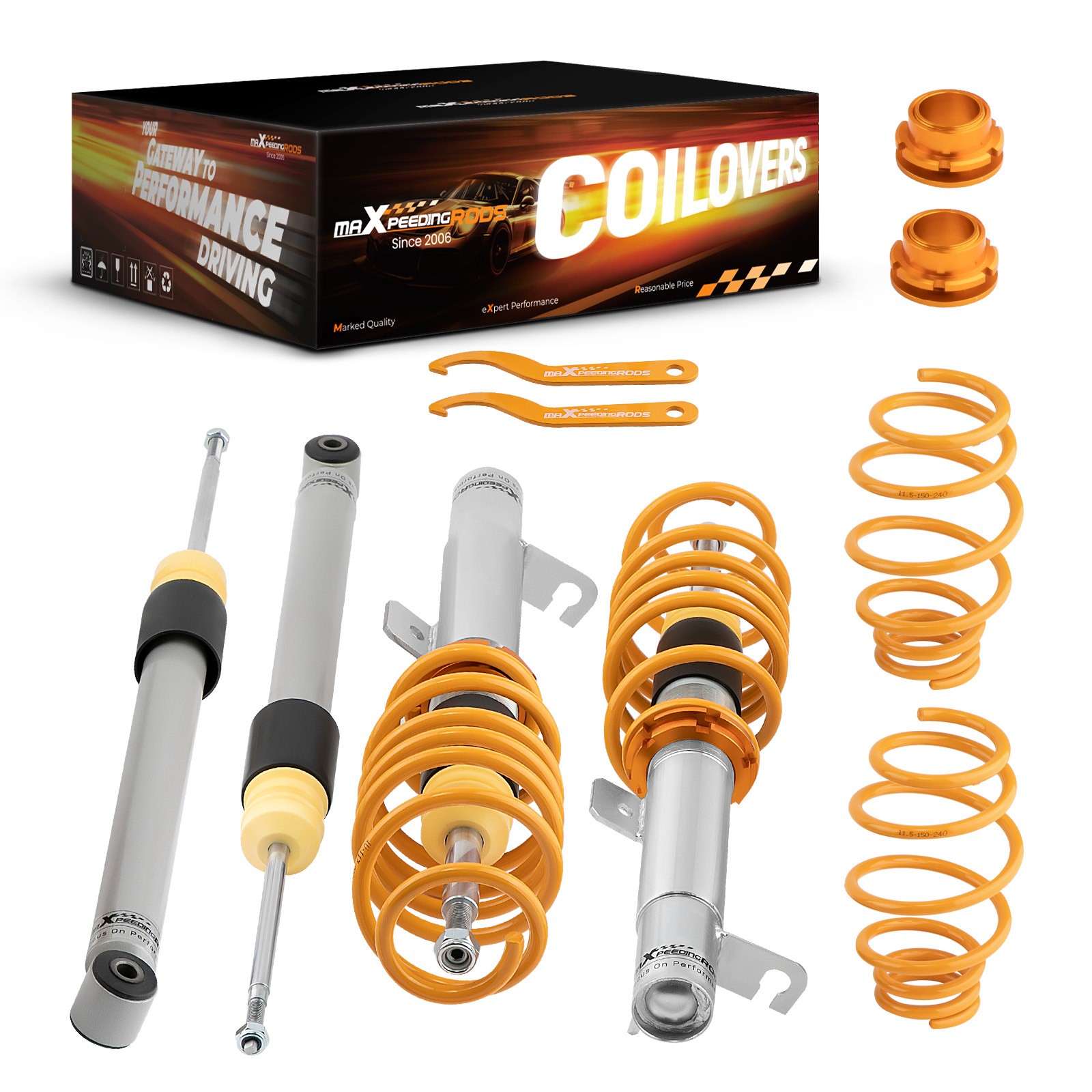 Coilovers Height Adjustable Suspension for Ford Fiesta MK6 2001-2008
