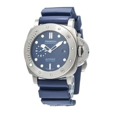 Panerai Submersible PAM00692 BMG-TECH Titanium Automatic Blue Dial Watch 47mm