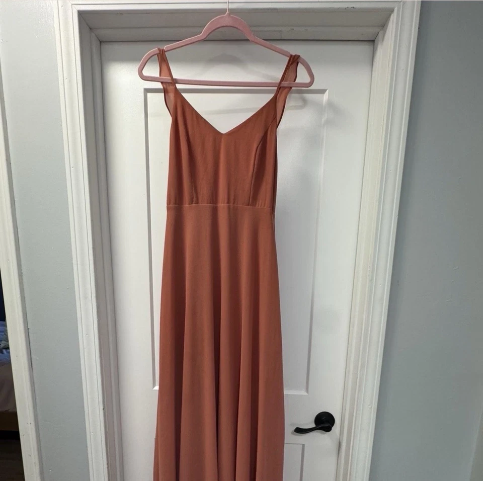 Lulus Coral Maxi Dress Size m - Image 3 of 4