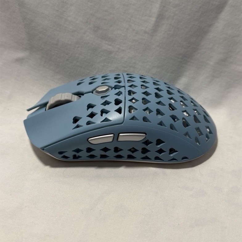 Wireless Honeycomb Gaming Mouse 5000 DPI 6-Button Blue/White