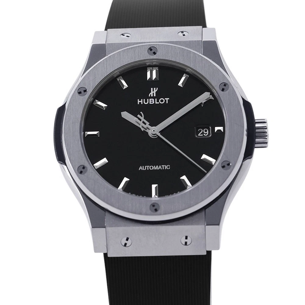 Hublot — HUBLOT Classic Fusion Titanium Black Shiny 42mm TI/Rubber Black Dial 542.NX....