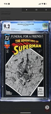 Superman Funeral for a Friend Complete Set  CGC
