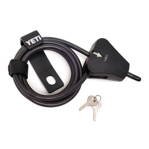 YETI Tundra Cooler Security Cable Lock & Bracket With Keys - YPCL