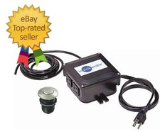 Garbage Disposal Air Switch Kit, Dual Outlet Sink Top Switch Button for All InSi
