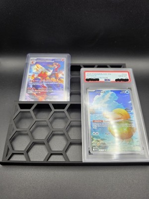 24 Display Case Card Riser Stands - For Zion Case 24 Pieces - Matte Black