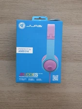 JLAB JBuddies Gen 2 Folding Kids Wired Headphones - Purple/Teal