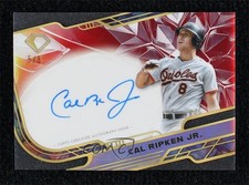 2025 Diamond Icons Iconic Chrome Red Refractor 5/5 Cal Ripken Jr Auto HOF tw0