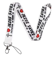 Jesus Saves Salvation Is Found In No One Else Christ God Christian Lanyard