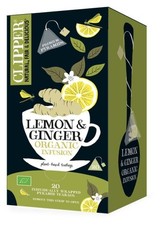 Thé Clipper bio et équitable citron et gingembre - 20 sachets