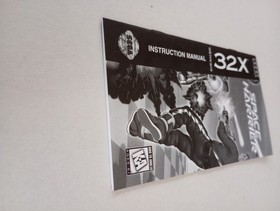 Space Harrier Sega Genesis 32X Instruction Manual Booklet ONLY