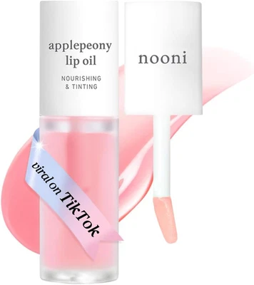 Vegan Korean Appleseed Lip Oil - Applepeony | Lip Stain, Long Lasting Hydration, - image 1 of 4