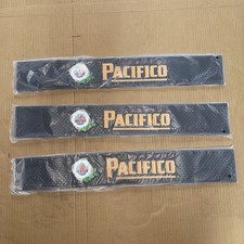 3 Pacifico Rubber Bar Mats Beer New Never Used  Original Packaging Black. Heavy