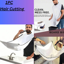 Men's Facial Hair Beard Shaving Apron Care Shave Catcher Net Cape Bib Reusable
