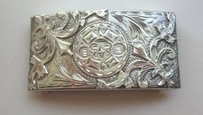 925 Sterling Silver Plata De Jalisco VHLC Mexico Mayan Aztec Tribal Belt Buckle