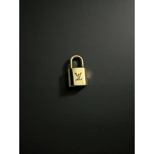 Authentic Louis Vuitton Brass Padlock #304 Gold Tone Lock Vintage LV Bag Charm