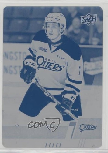 2017-18 Upper Deck CHL Druckplatte Cyan 1/1 Christian Girhiny #212 z1b