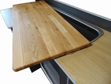 Oak Cutting Chopping Board Cover for SMEV 9222 Campervan Sink Hob Unit