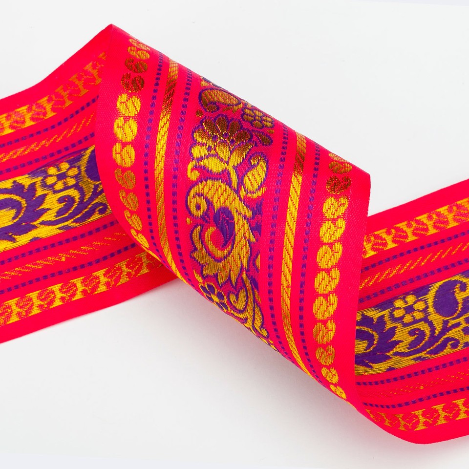 Neotrims Paisley Peacock Ruban Indien Pour Sari/salwar Kameez