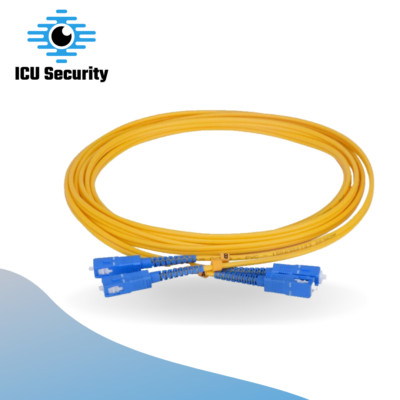 LOT OF 3-  10M SM Fiber Cable SC/UPC to SC/UPC Duplex 9/125µm 1.6 mm OFNR