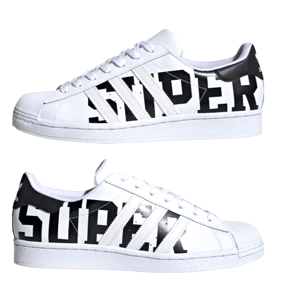 New Adidas Superstar Men's Size 7.5 Sneaker's White/Black New Adidas Superstar Men's Size 7.5 Sneaker's White/Black