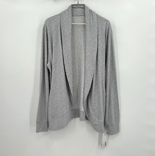 Softies Ultra-Dream Cascade Cardigan with Thumbholes in Heather Gray sz XL NWT
