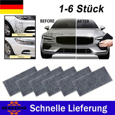 1-6 Stück Auto Kratzer Reparatur Nano Sparkle Tuch für Auto Kratzer Entfernen DE