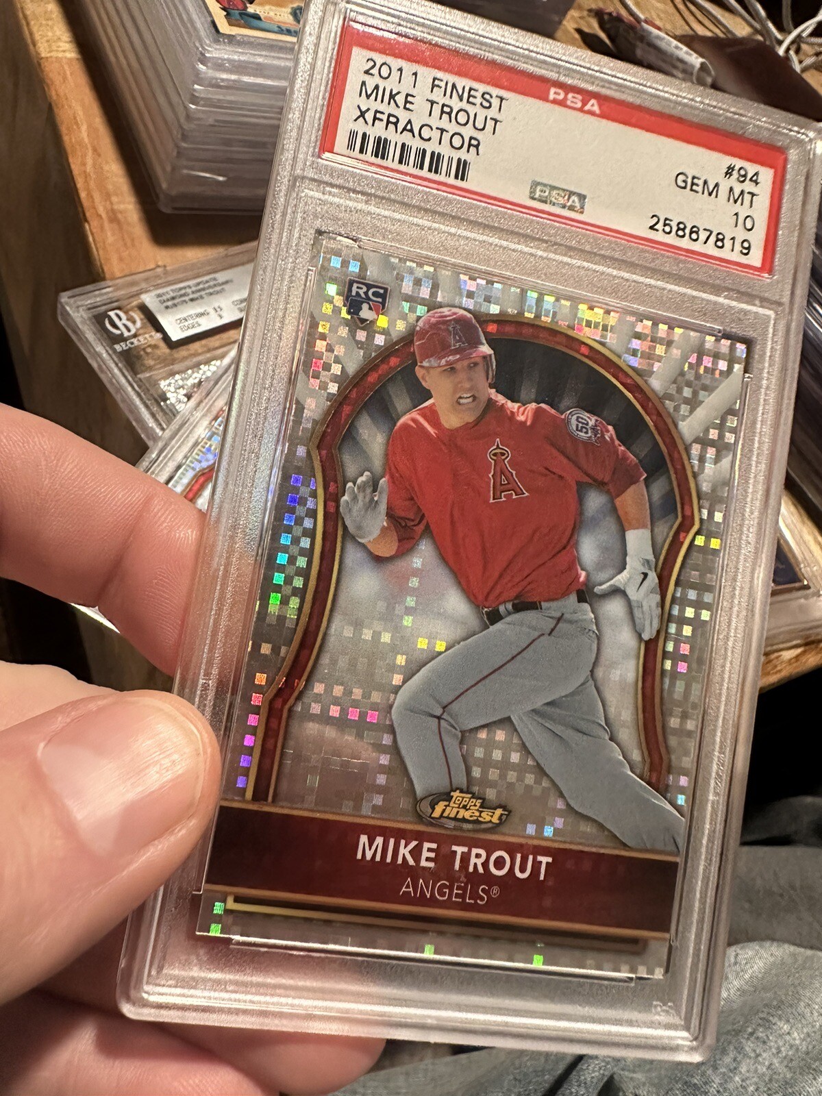 2011 Topps Finest MIKE TROUT RC Gem XFractor  PSA 10 /299 Low Pop