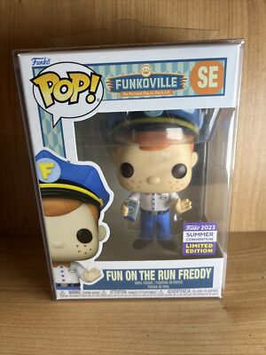 Funko SDCC 2023 Exclusive Fun On The Run Freddy Pop Security Guard Tickets