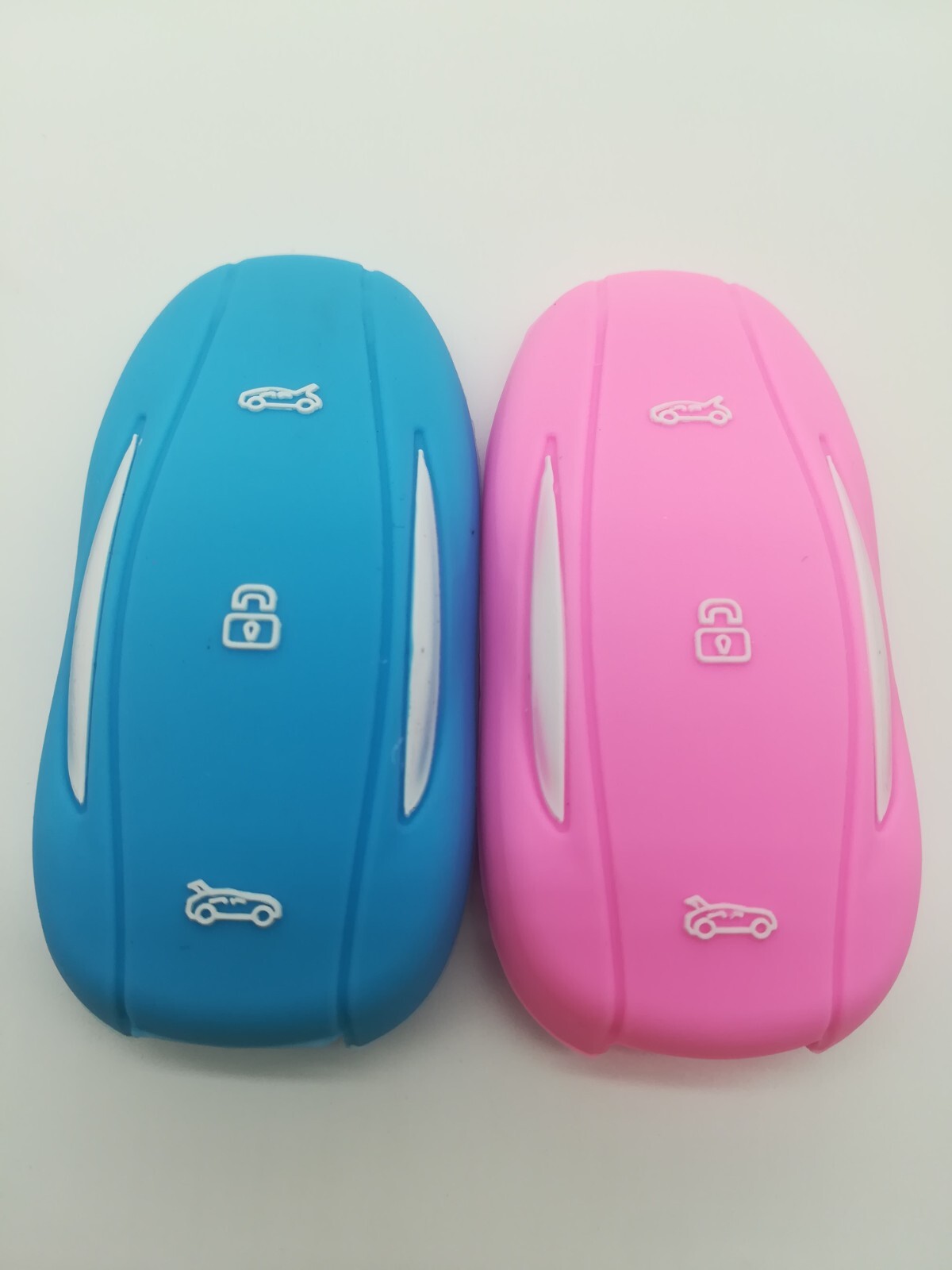2*Silicone Fob Remote Key Cover For Tesla Model 3 Tesla Model X Model S Model Y