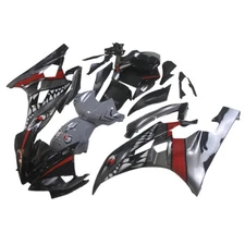 Shark Red Gray Injection Fairing Kit for 2006 2007 Yamaha YZF R6 06 07 Bodywork