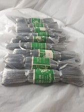 Vtg Old Stock Rafsheen 9 Skeins Gray Aprox 25 Yards Each Flower Jewelry Crafts