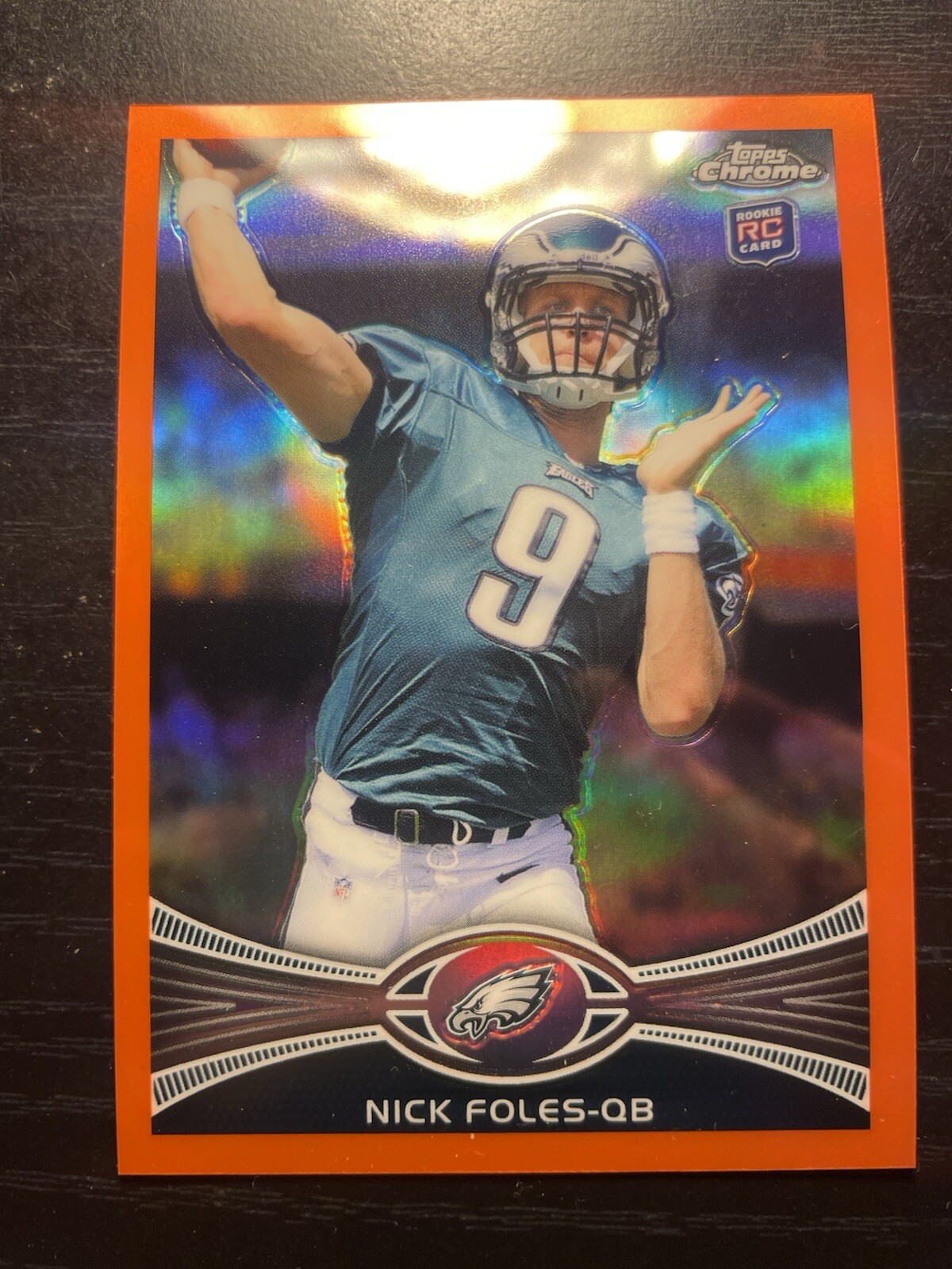 2012 Topps Chrome Orange Refractors #153 Nick Foles ROOKIE Philadelphia Eagles
