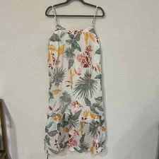 Gap women's NWT linen blend midi dress in a size small. Bold floral print!